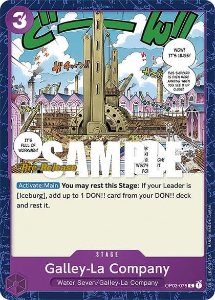 Galley-La Company, Pillars of Strength Pre-Release Cards OP03-075