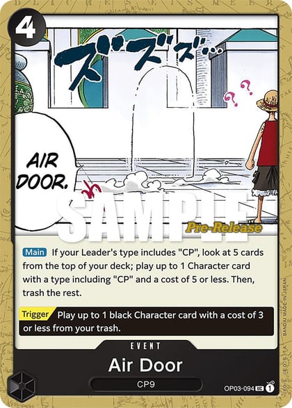 Air Door, Pillars of Strength Pre-Release Cards OP03-094