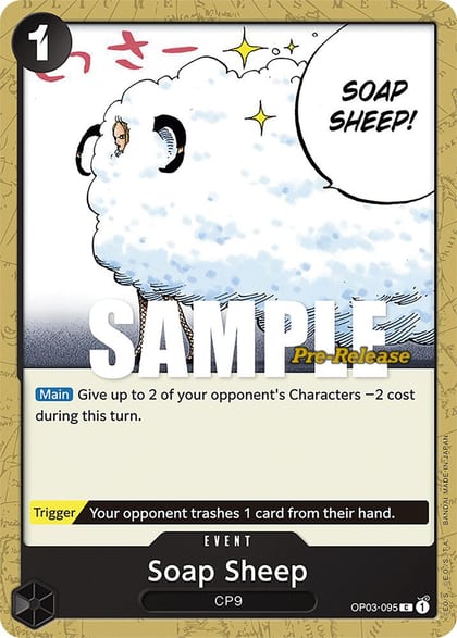 Soap Sheep, Pillars of Strength Pre-Release Cards OP03-095