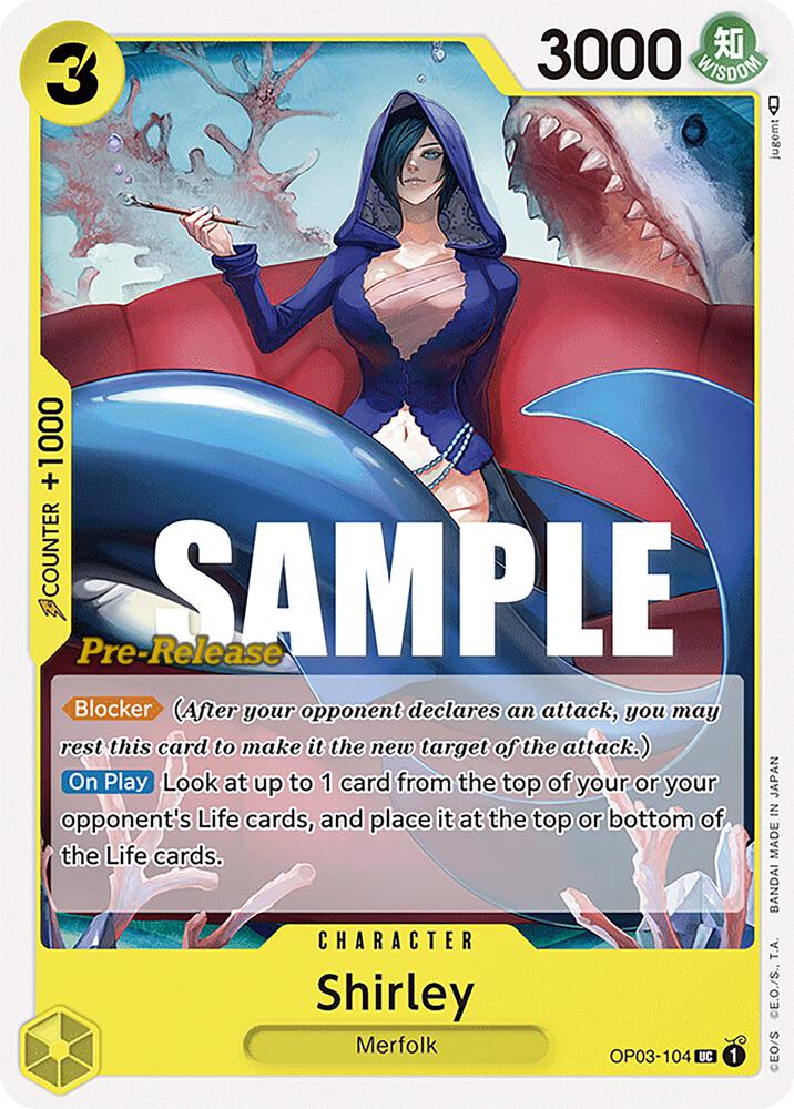 Shirley, Pillars of Strength Pre-Release Cards OP03-104