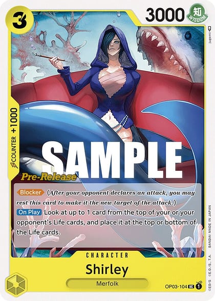 Shirley, Pillars of Strength Pre-Release Cards OP03-104