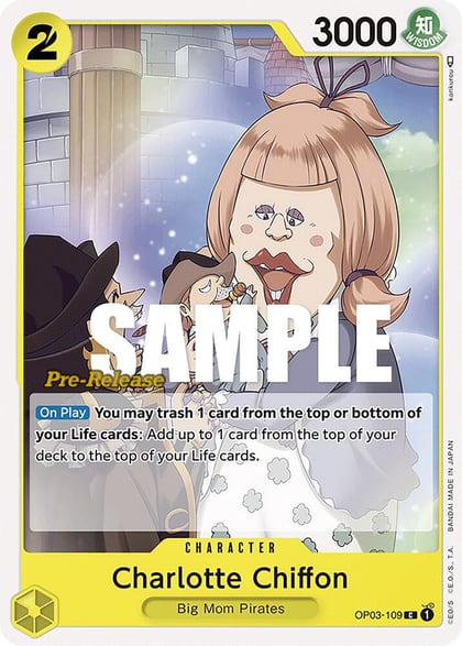 Charlotte Chiffon, Pillars of Strength Pre-Release Cards OP03-109
