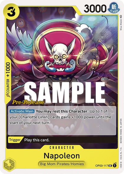 Napoleon, Pillars of Strength Pre-Release Cards OP03-117