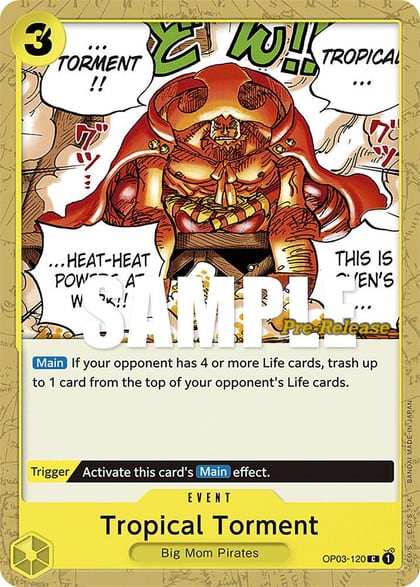 Tropical Torment, Pillars of Strength Pre-Release Cards OP03-120