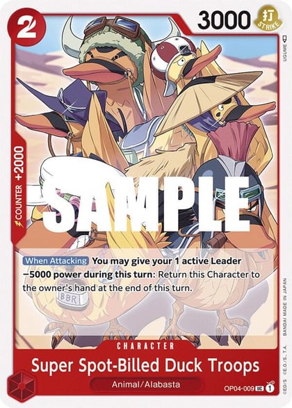 Super Spot-Billed Duck Troops, Kingdoms of Intrigue OP04-009