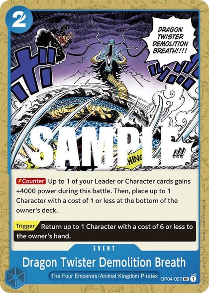 Dragon Twister Demolition Breath, Kingdoms of Intrigue OP04-057