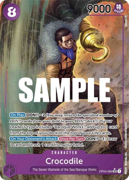 Crocodile (060) (Alternate Art), Kingdoms of Intrigue OP04-060