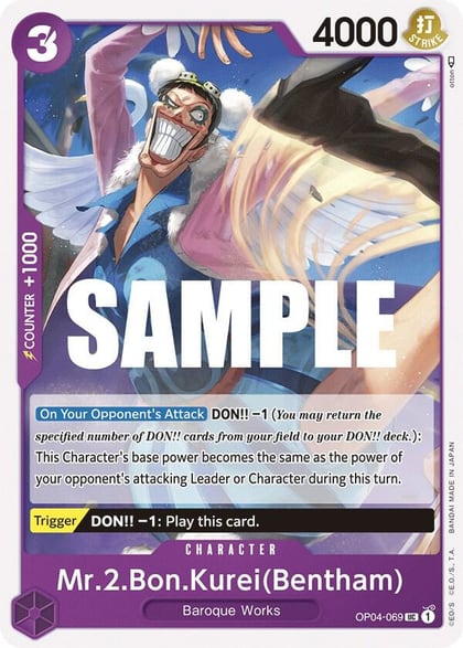 Mr.2.Bon.Kurei (Bentham), Kingdoms of Intrigue OP04-069