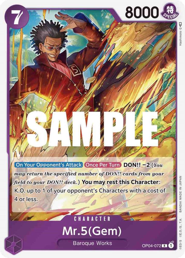 Mr.5 (Gem), Kingdoms of Intrigue OP04-072