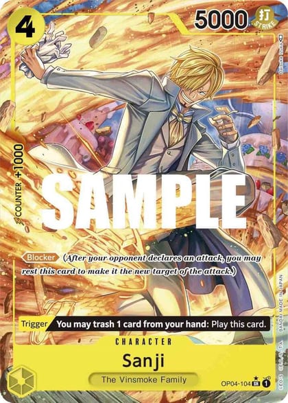 Sanji (104) (Alternate Art), Kingdoms of Intrigue OP04-104