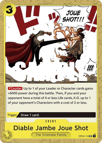 Diable Jambe Joue Shot, Kingdoms of Intrigue OP04-116