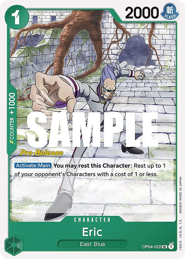 Eric, Kingdoms of Intrigue Pre-Release Cards OP04-022