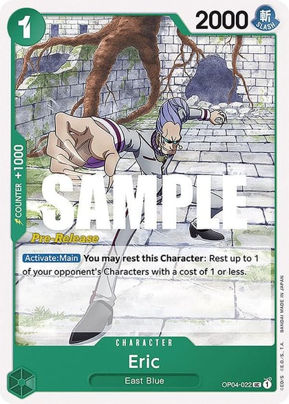Eric, Kingdoms of Intrigue Pre-Release Cards OP04-022