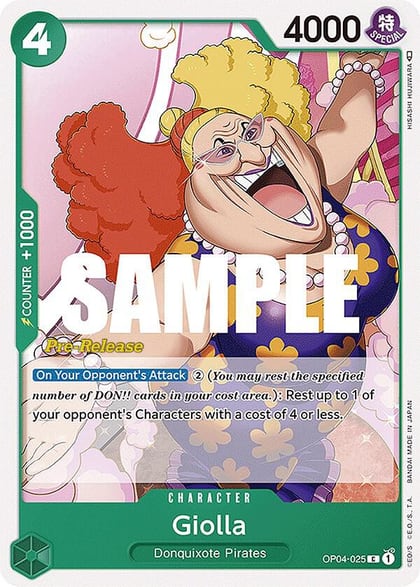 Giolla, Kingdoms of Intrigue Pre-Release Cards OP04-025
