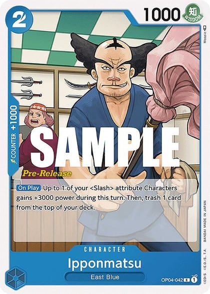 Ipponmatsu, Kingdoms of Intrigue Pre-Release Cards OP04-042