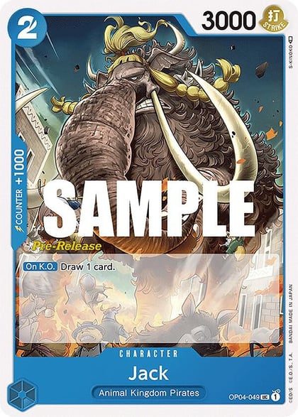 Jack, Kingdoms of Intrigue Pre-Release Cards OP04-049