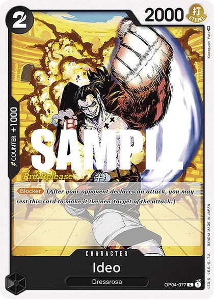 Ideo, Kingdoms of Intrigue Pre-Release Cards OP04-077