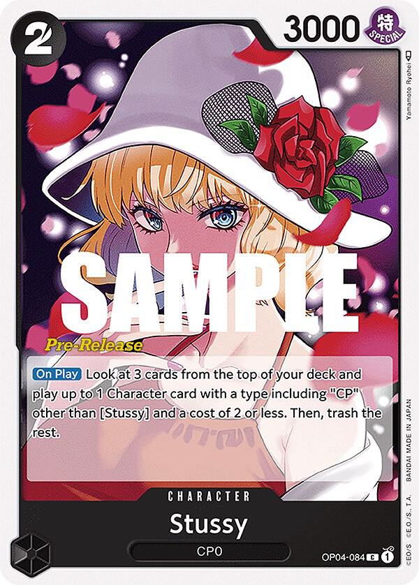 Stussy, Kingdoms of Intrigue Pre-Release Cards OP04-084