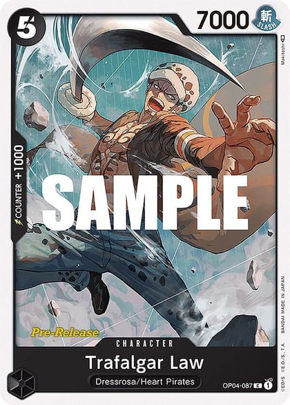 Trafalgar Law, Kingdoms of Intrigue Pre-Release Cards OP04-087
