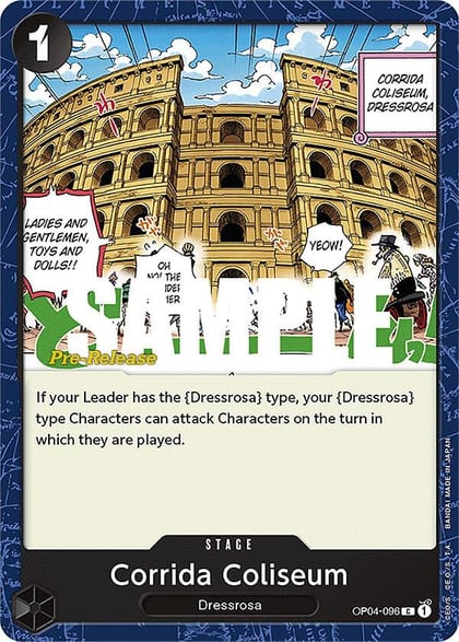 Corrida Coliseum, Kingdoms of Intrigue Pre-Release Cards OP04-096
