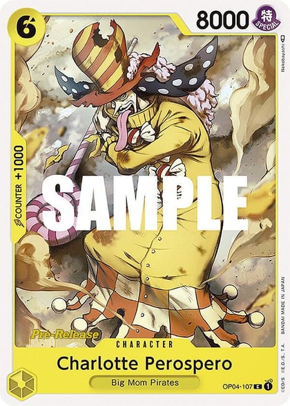 Charlotte Perospero, Kingdoms of Intrigue Pre-Release Cards OP04-107