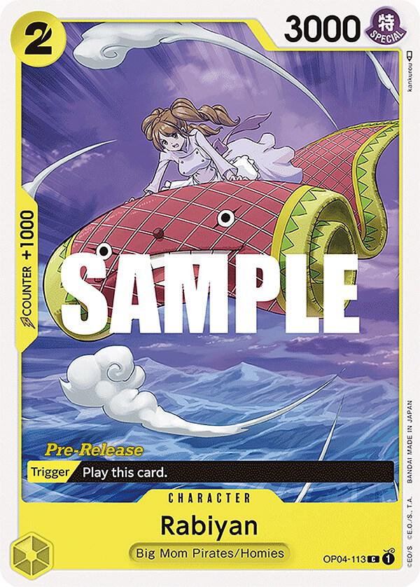 Rabiyan, Kingdoms of Intrigue Pre-Release Cards OP04-113