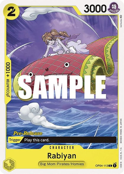 Rabiyan, Kingdoms of Intrigue Pre-Release Cards OP04-113