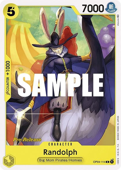 Randolph, Kingdoms of Intrigue Pre-Release Cards OP04-114