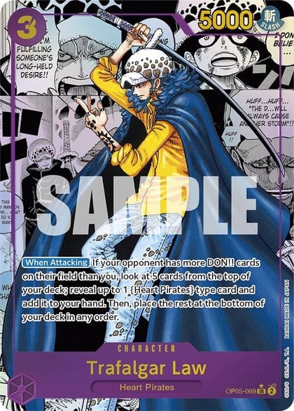 Trafalgar Law (069) (Alternate Art) (Manga), Awakening of the New Era OP05-069