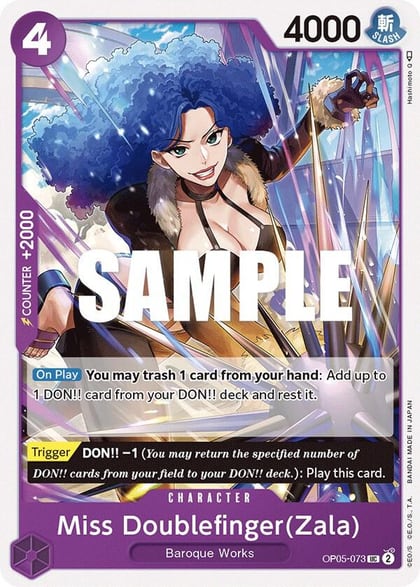 Miss Doublefinger(Zala), Awakening of the New Era OP05-073