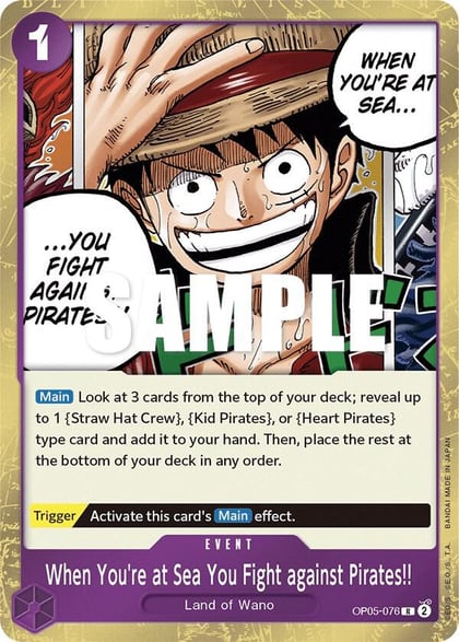 When You're at Sea You Fight against Pirates!!, Awakening of the New Era OP05-076