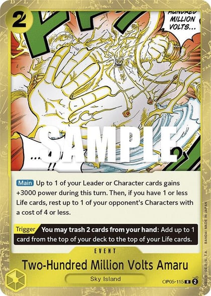 Two-Hundred Million Volts Amaru, Awakening of the New Era OP05-115