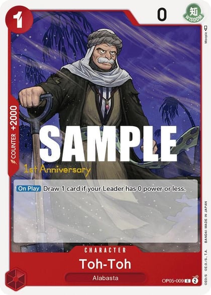 Toh-Toh, Awakening of the New Era: 1st Anniversary Tournament Cards OP05-009