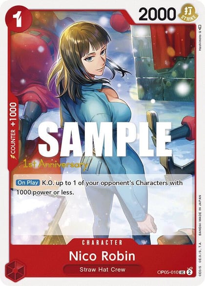 Nico Robin, Awakening of the New Era: 1st Anniversary Tournament Cards OP05-010