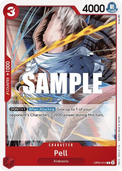 Pell, Awakening of the New Era: 1st Anniversary Tournament Cards OP05-014