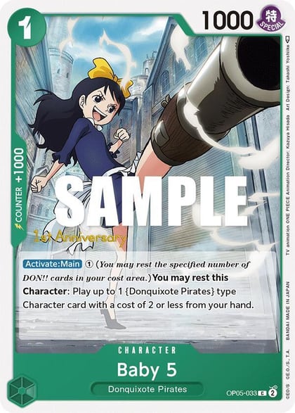 Baby 5 (033), Awakening of the New Era: 1st Anniversary Tournament Cards OP05-033