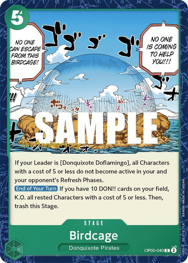 Birdcage, Awakening of the New Era: 1st Anniversary Tournament Cards OP05-040