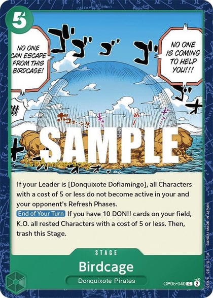 Birdcage, Awakening of the New Era: 1st Anniversary Tournament Cards OP05-040