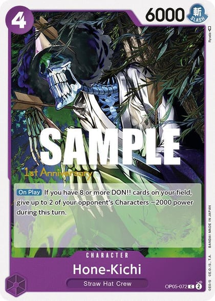 Hone-Kichi, Awakening of the New Era: 1st Anniversary Tournament Cards OP05-072