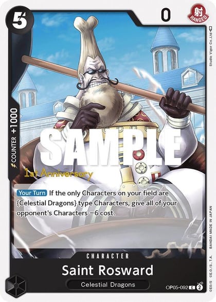 Saint Rosward, Awakening of the New Era: 1st Anniversary Tournament Cards OP05-092