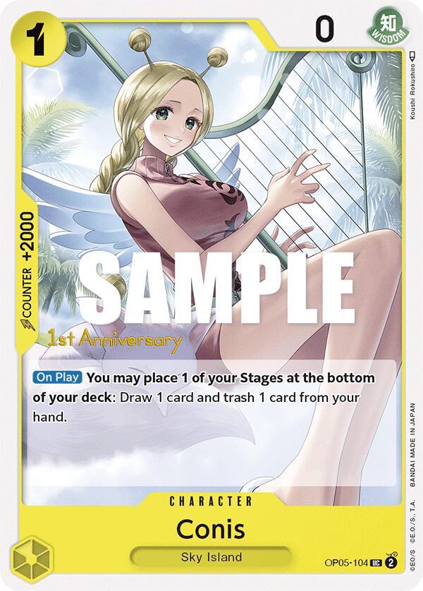 Conis, Awakening of the New Era: 1st Anniversary Tournament Cards OP05-104
