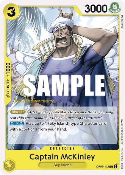Captain McKinley, Awakening of the New Era: 1st Anniversary Tournament Cards OP05-112