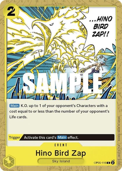 Hino Bird Zap, Awakening of the New Era: 1st Anniversary Tournament Cards OP05-116