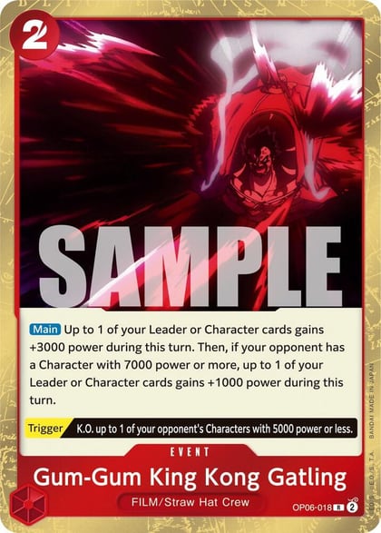 Gum-Gum King Kong Gatling, Wings of the Captain OP06-018