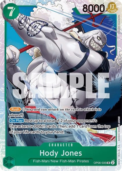 Hody Jones (035), Wings of the Captain OP06-035