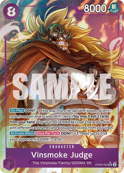 Vinsmoke Judge (Alternate Art), Wings of the Captain OP06-062