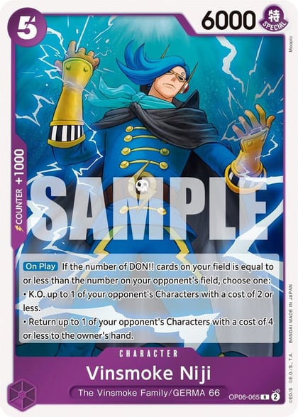 Vinsmoke Niji (065), Wings of the Captain OP06-065