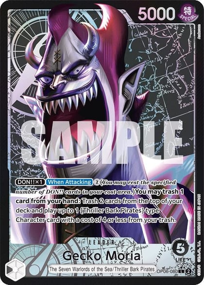 Gecko Moria (080) (Alternate Art), Wings of the Captain OP06-080