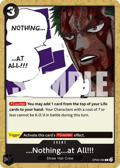 ...Nothing...at All!!!, Wings of the Captain OP06-096