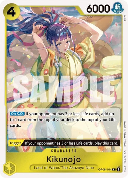 Kikunojo, Wings of the Captain OP06-104